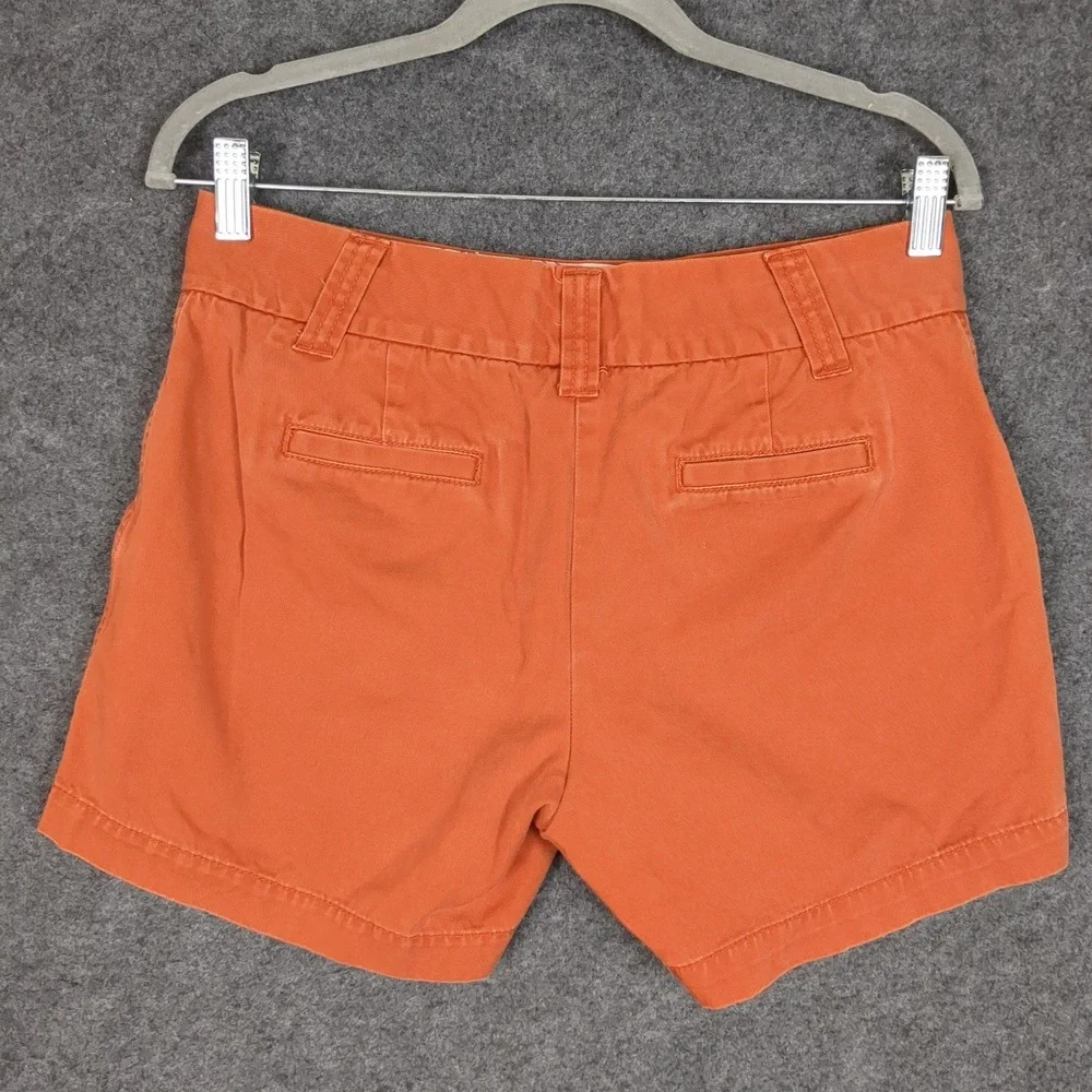 J.Crew Classic Twill Chino Shorts Womens‎ 4 City Fit Weathered Cotton